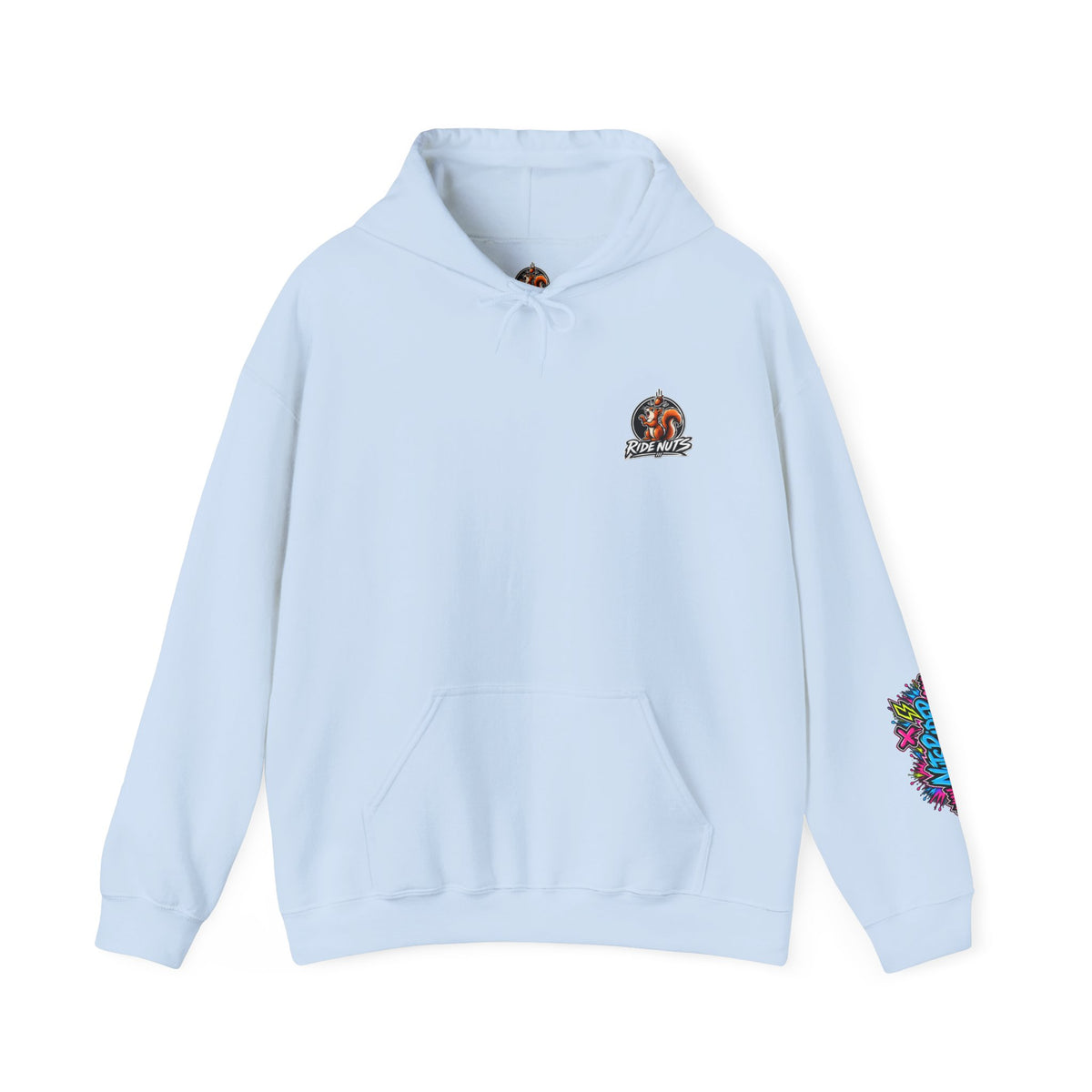 Nuts Rider Graphic Hoodie — Colorful Bomb Mascot Streetwear !