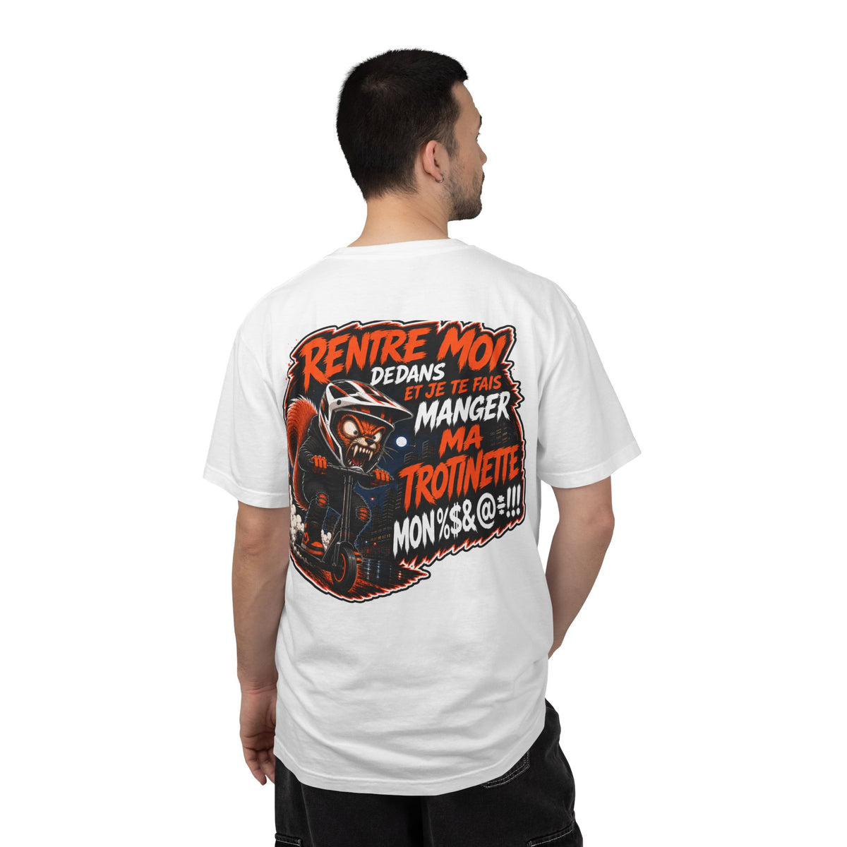 T-Shirt — 'Rentre Moi' Scooter Rider Graphic Tee