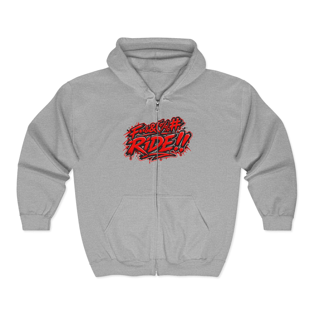 Hoodie Fucking Ride – Red & Black Street Edition