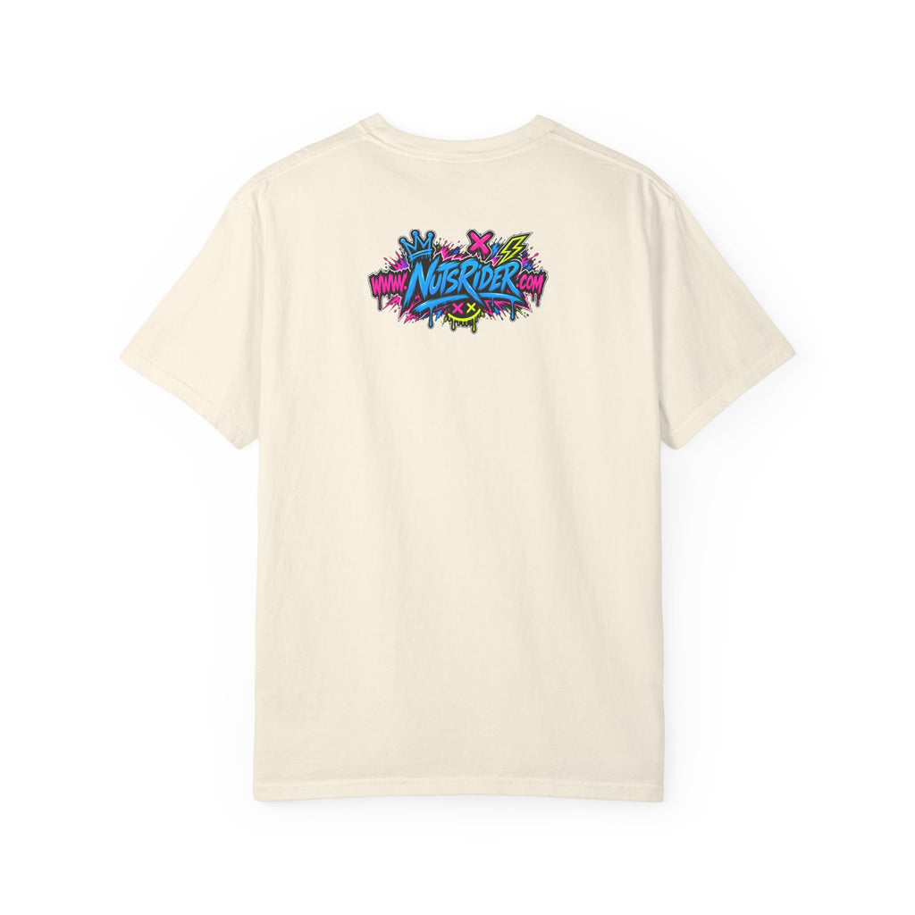 Graffiti Smiley T-Shirt — Neon Street Art Graphic Tee