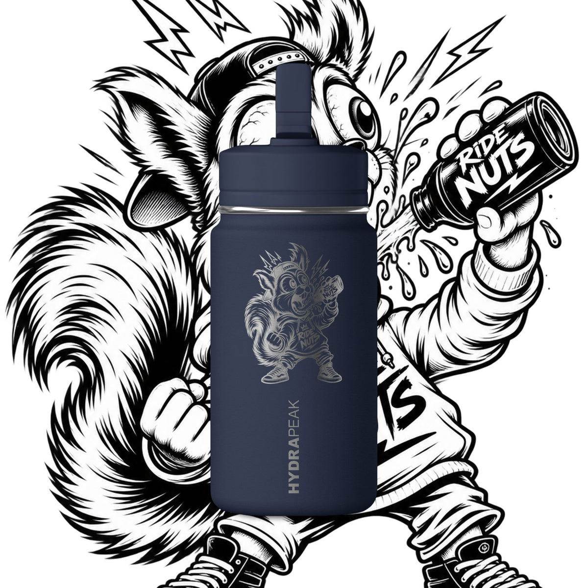bouteille Ride Nuts – 14 oz | Acier inoxydable