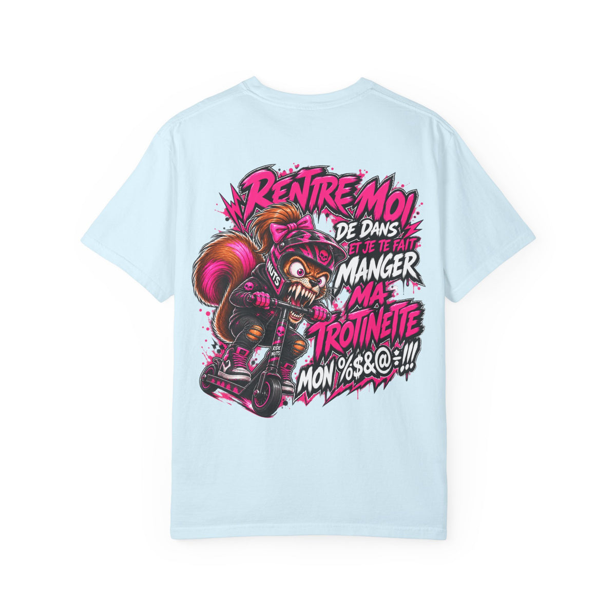 Ride Nuts Scooter T-Shirt — Graphic French Text "Rentre Moi!" Streetwear