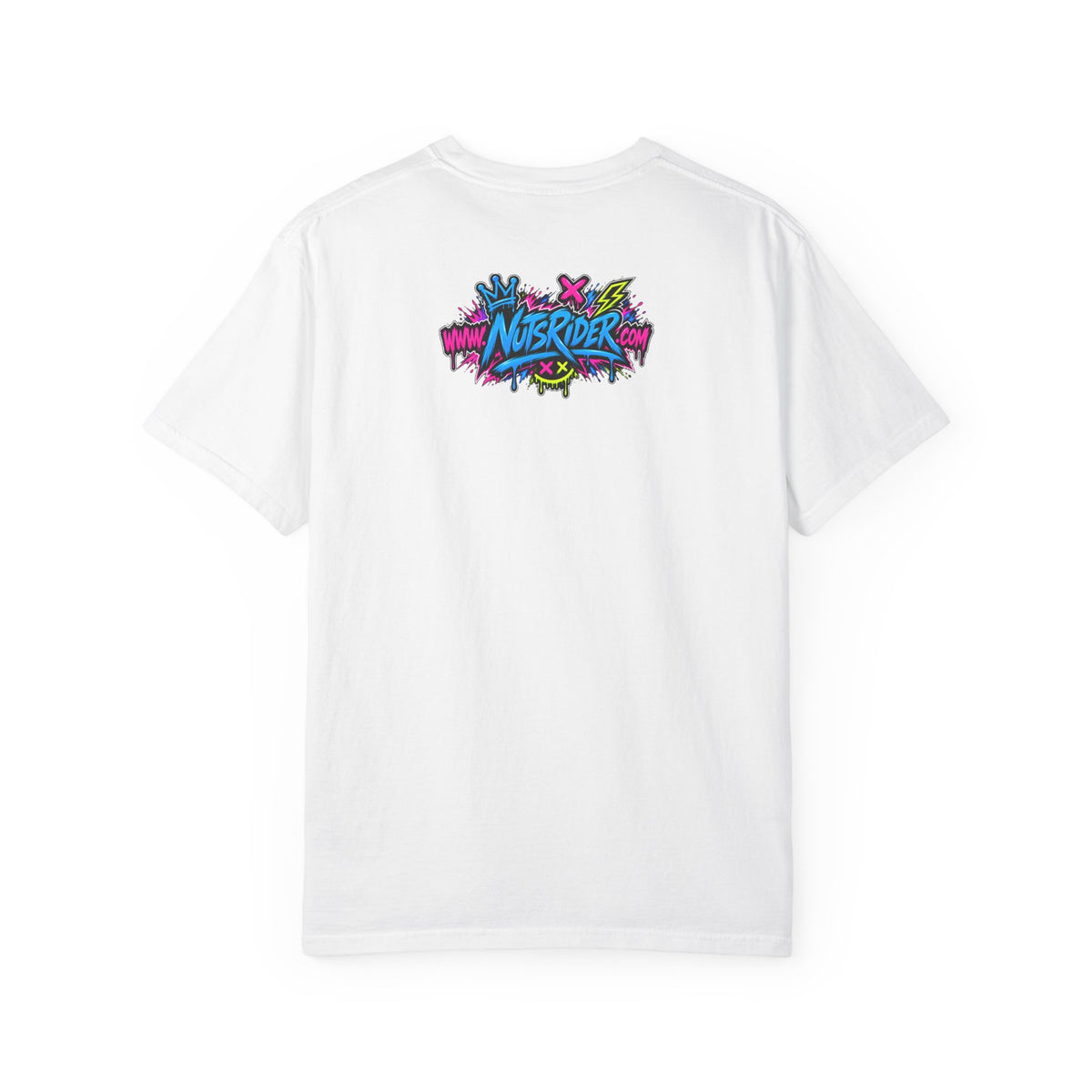 Graffiti Smiley T-Shirt — Neon Street Art Graphic Tee
