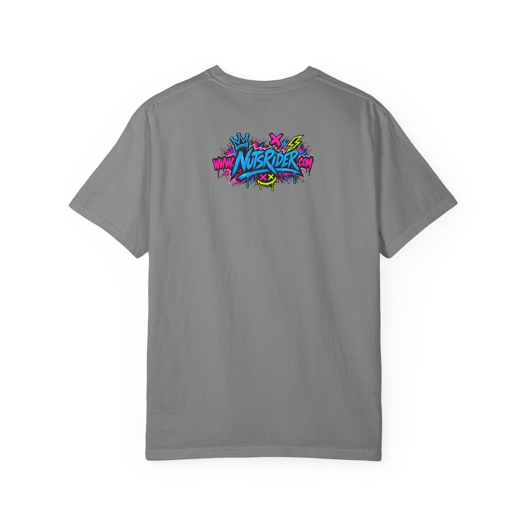 Graffiti Smiley T-Shirt — Neon Street Art Graphic Tee