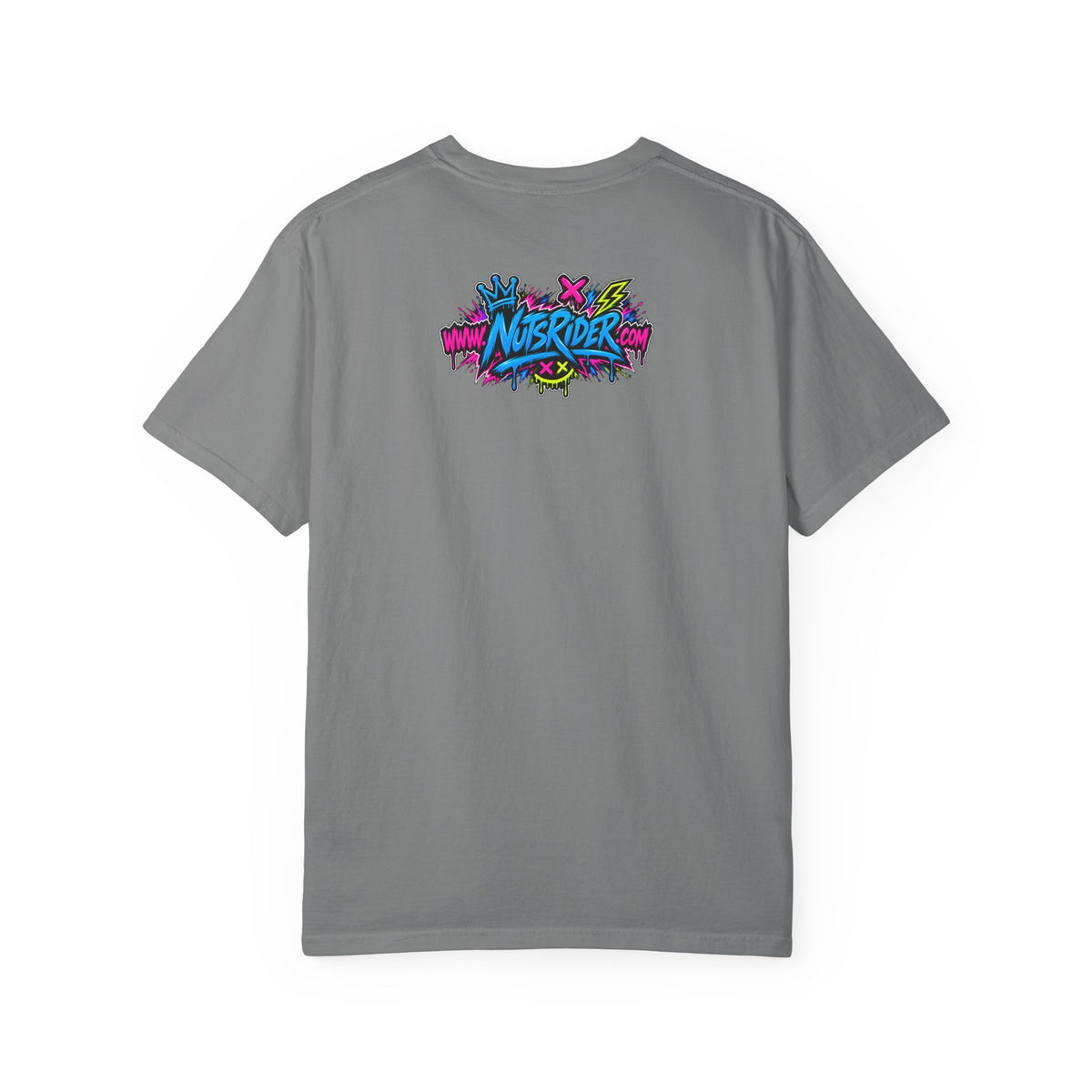 Graffiti Smiley T-Shirt — Neon Street Art Graphic Tee