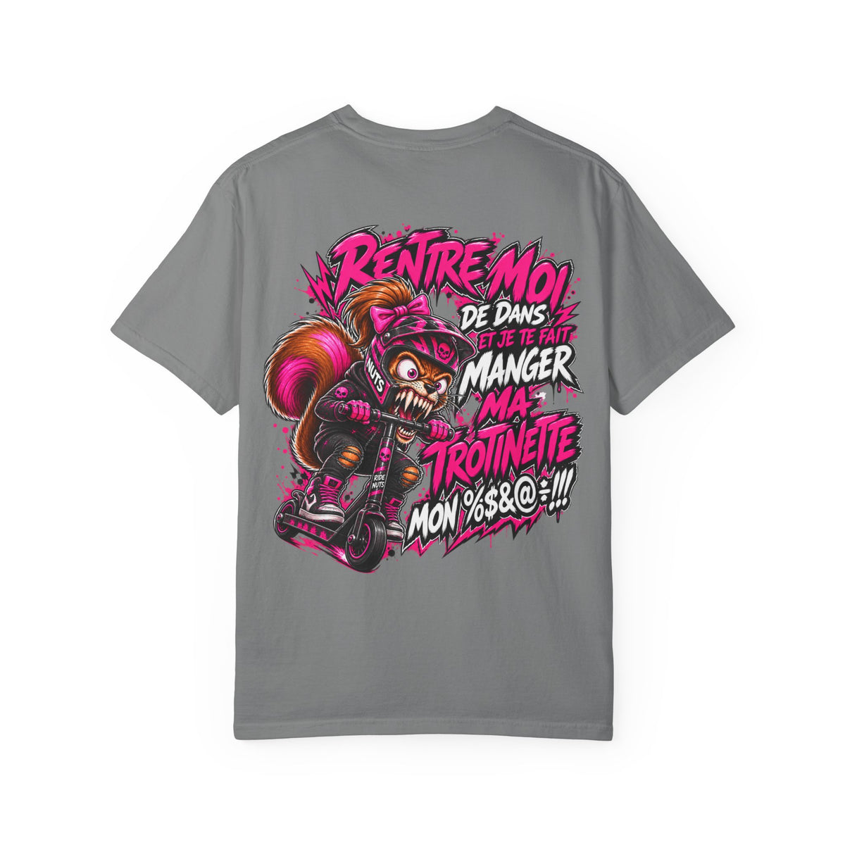 Ride Nuts Scooter T-Shirt — Graphic French Text "Rentre Moi!" Streetwear