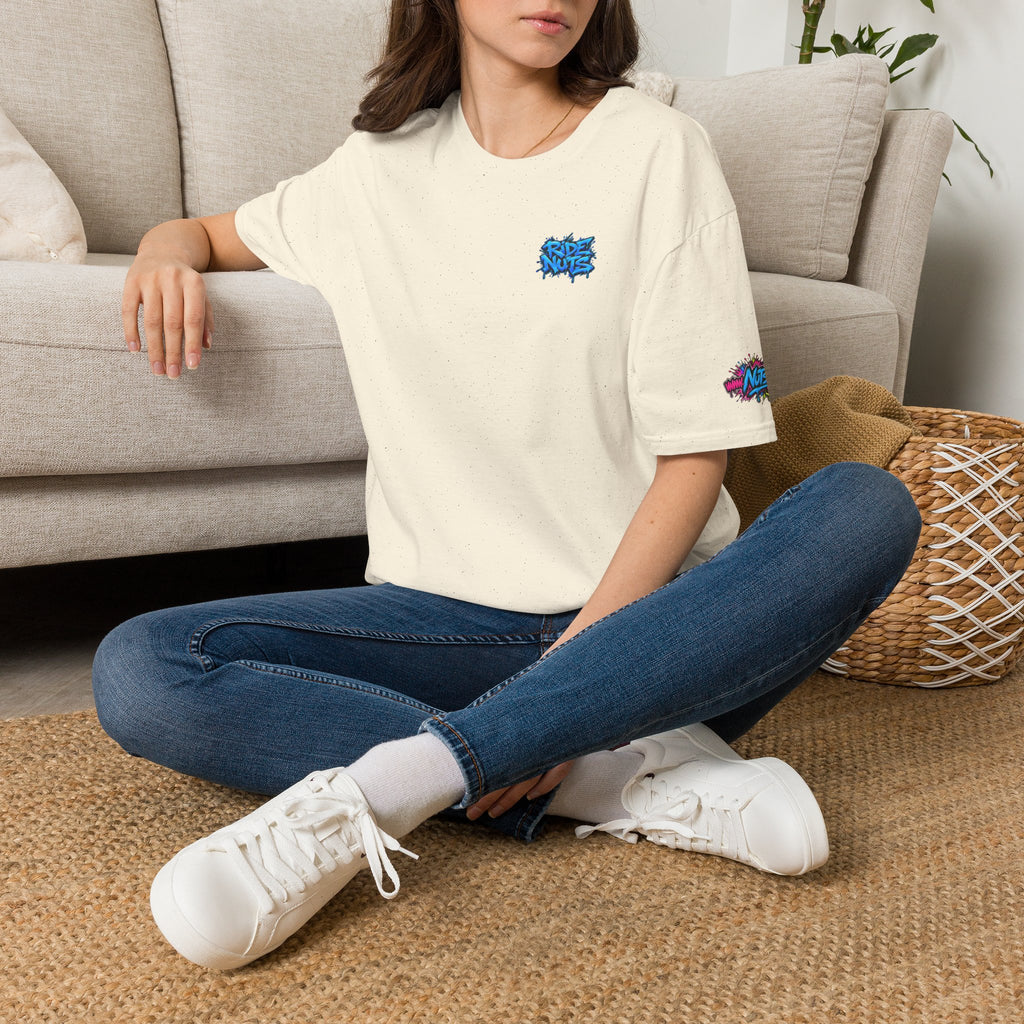 Graffiti Blue “Ride Nuts” Tee — Casual Streetwear T-Shirt