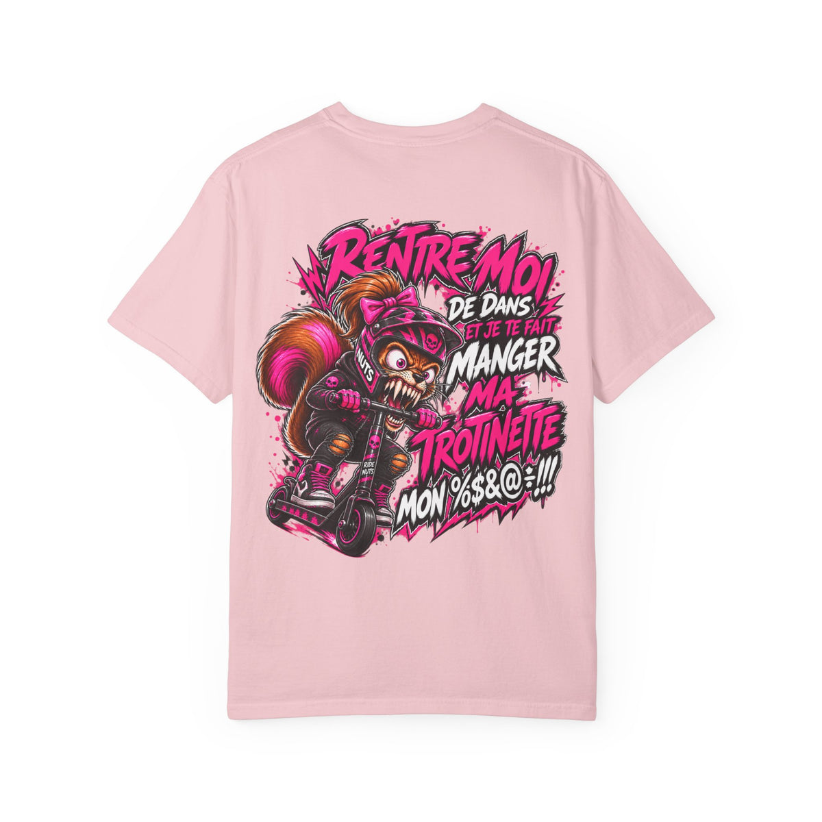 Ride Nuts Scooter T-Shirt — Graphic French Text "Rentre Moi!" Streetwear