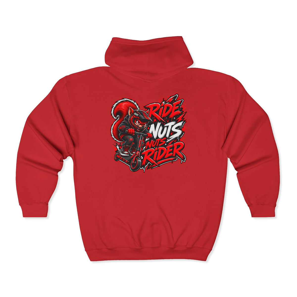 Hoodie Fucking Ride – Red & Black Street Edition