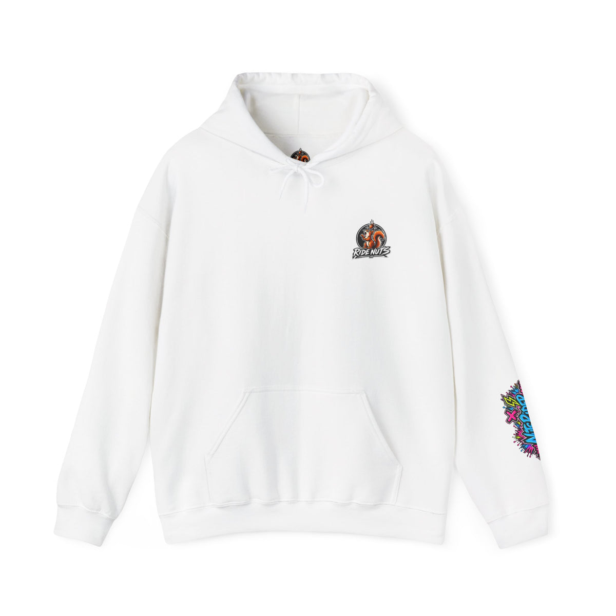 Nuts Rider Graphic Hoodie — Colorful Bomb Mascot Streetwear !