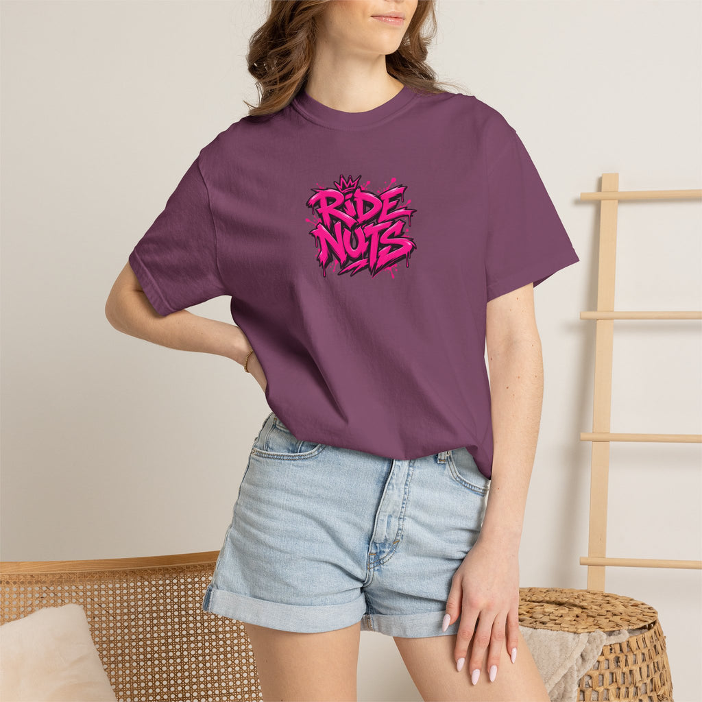 Ride Nuts Scooter T-Shirt — Graphic French Text "Rentre Moi!" Streetwear
