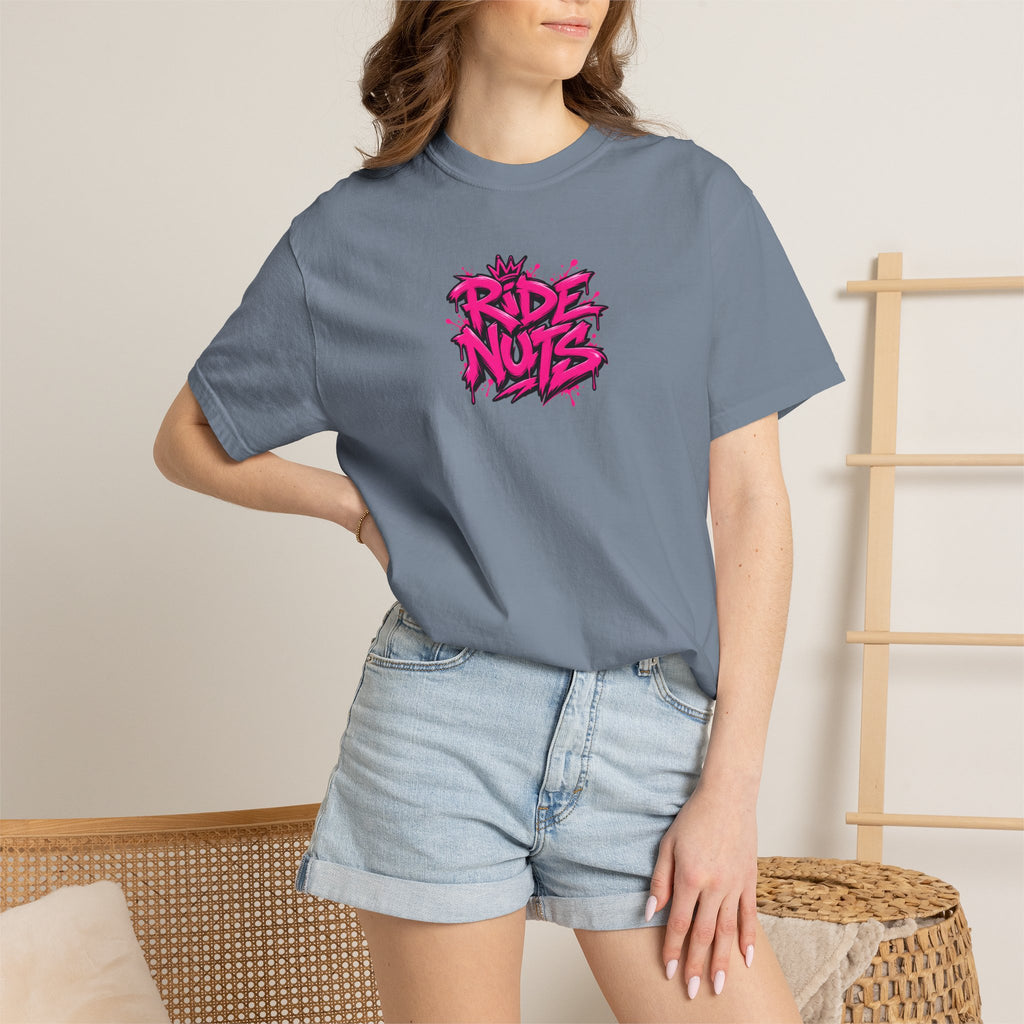 Ride Nuts Scooter T-Shirt — Graphic French Text "Rentre Moi!" Streetwear