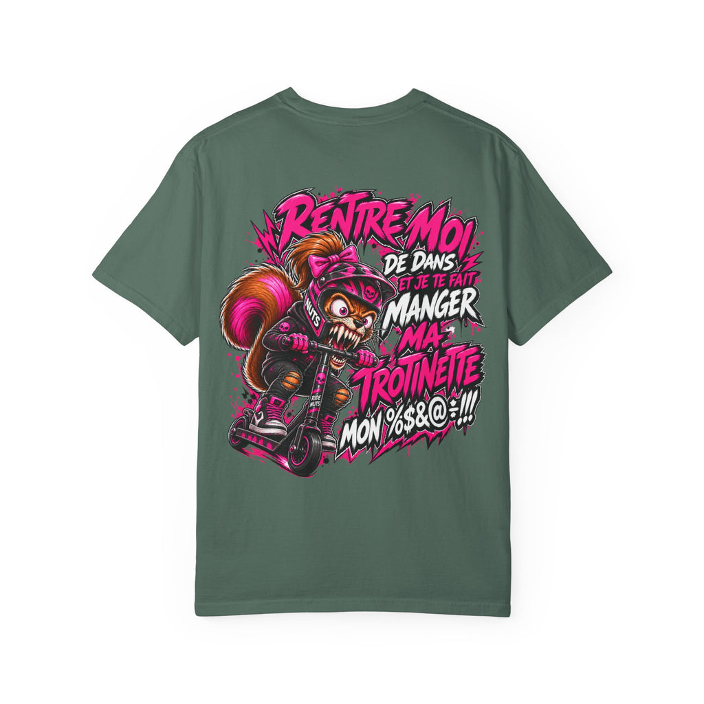 Ride Nuts Scooter T-Shirt — Graphic French Text "Rentre Moi!" Streetwear