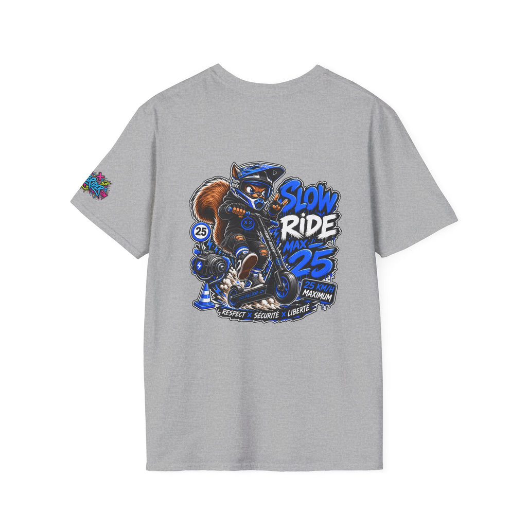 Graffiti Blue “Ride Nuts” Tee — Casual Streetwear T-Shirt