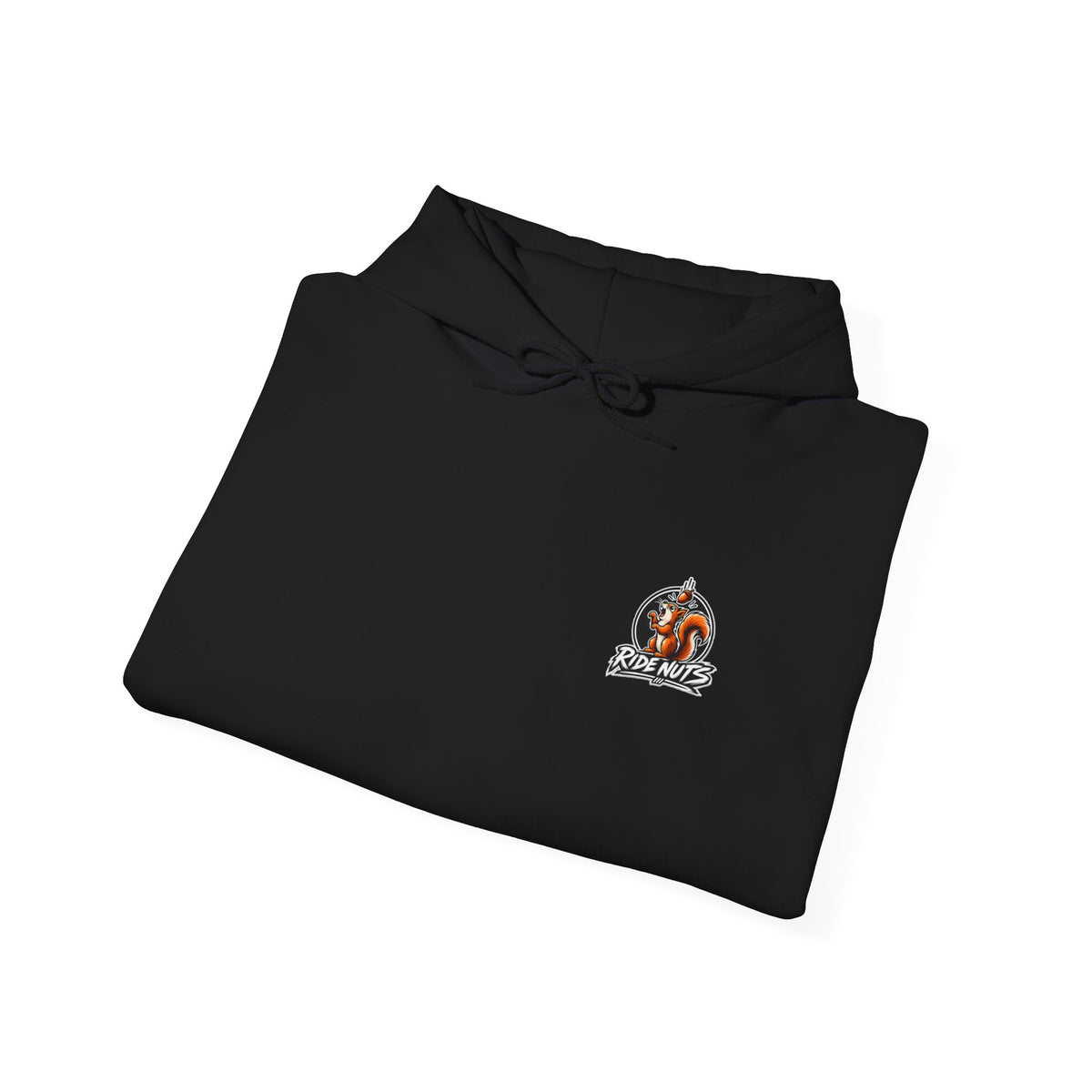 Ride Nuts Graphic Hoodie — Colorful Rock Hand Skull Moto Pullover