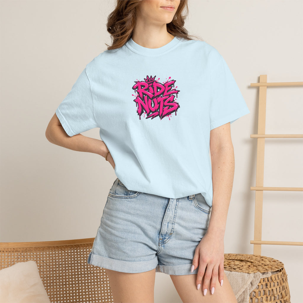 Ride Nuts Scooter T-Shirt — Graphic French Text "Rentre Moi!" Streetwear