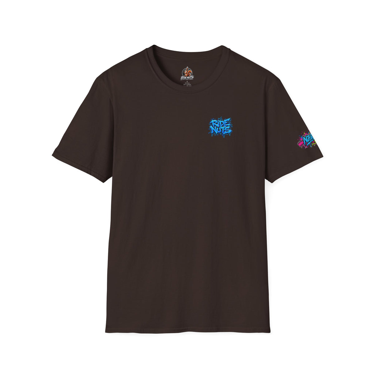 Graffiti Blue “Ride Nuts” Tee — Casual Streetwear T-Shirt