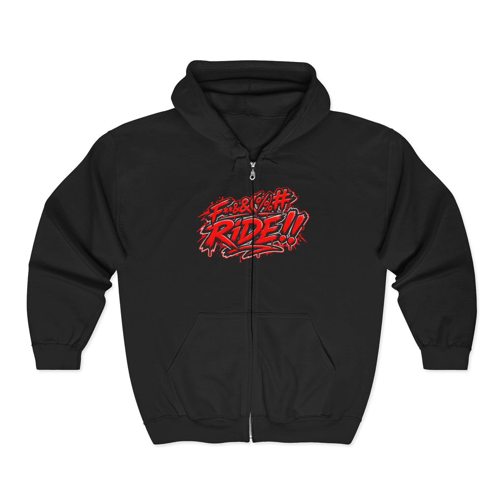 Hoodie Fucking Ride – Red & Black Street Edition