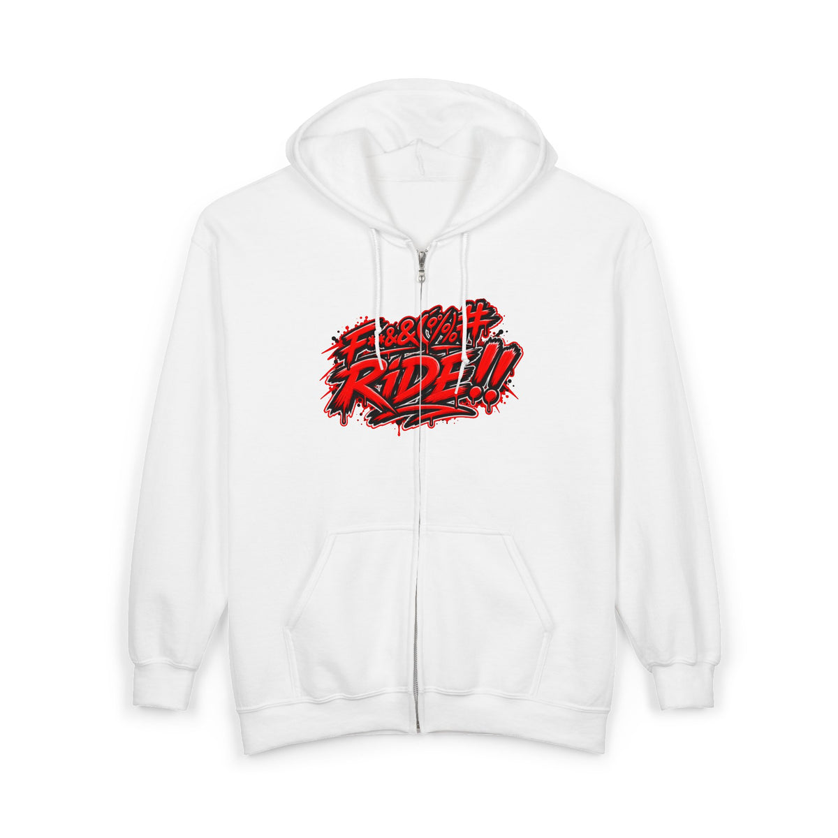 Hoodie Fucking Ride – Red & Black Street Edition
