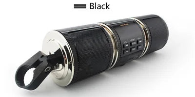 aut-parleur Bluetooth pour guidon – Vélo, trottinette et moto Scooter Motorcycle EDR Audio Speaker Water Resistant Motorbike Stereo FM Radio AUX USB