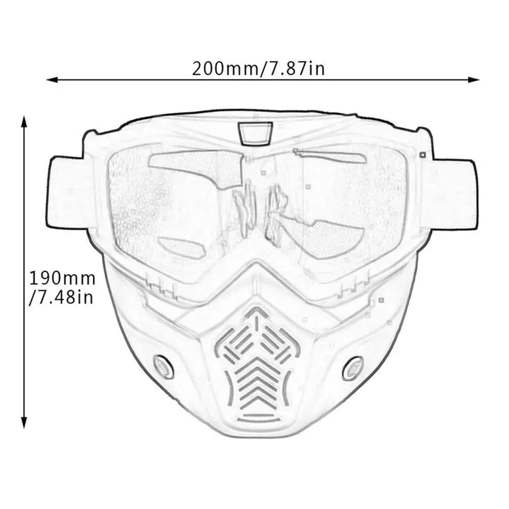 Masque MX AirShield – Lunettes Détachables