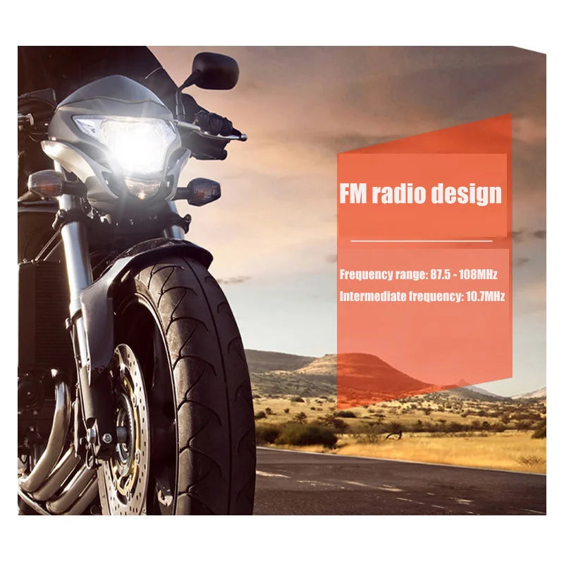 aut-parleur Bluetooth pour guidon – Vélo, trottinette et moto Scooter Motorcycle EDR Audio Speaker Water Resistant Motorbike Stereo FM Radio AUX USB