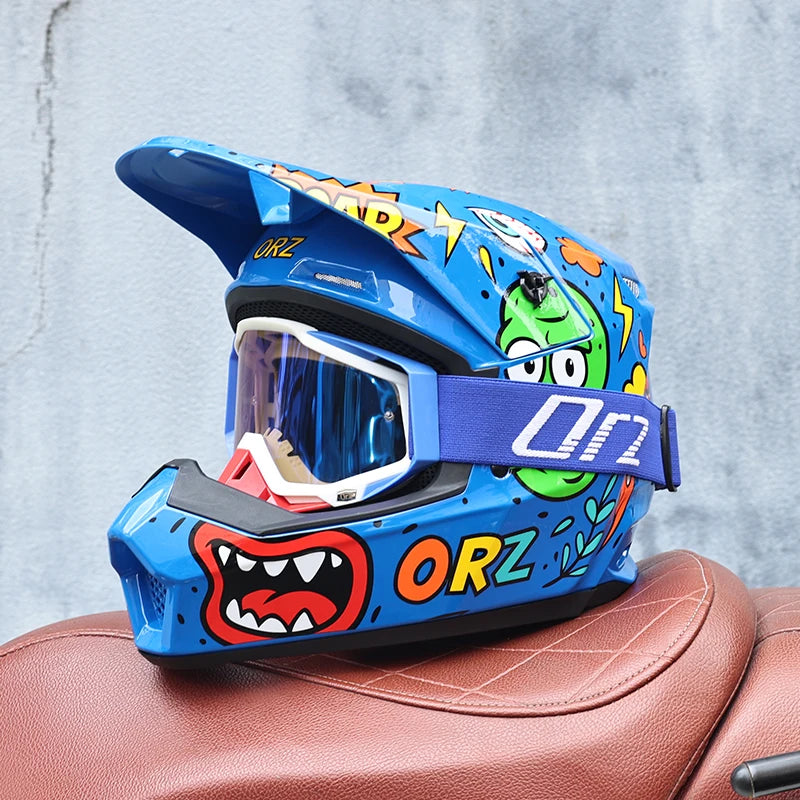 🏁 Casque intégral ORZ Graffiti – Street Rider
