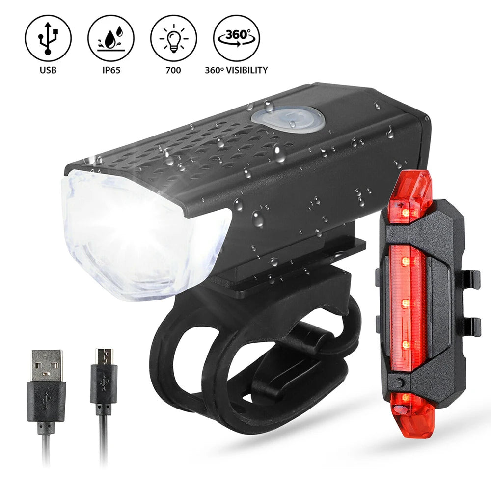 Bike Bicycle Light USB LED Rechargeable ridenuts