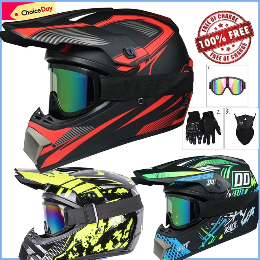 🔥 Casque intégral Motocross – Street Edition