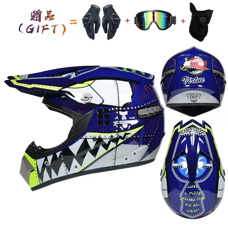 Safety Motocross Helmet man Casco Motocross Bicycle Downhill Capacete ATV Cross Helmet Child Motorcycle Helmet Dot Abs Unisex