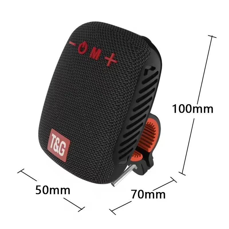 Portable Speaker Wireless Bicycle Speaker with Stable Handlebar Mount Waterproof Bluetooth Speaker for Bike Scooter Traveling