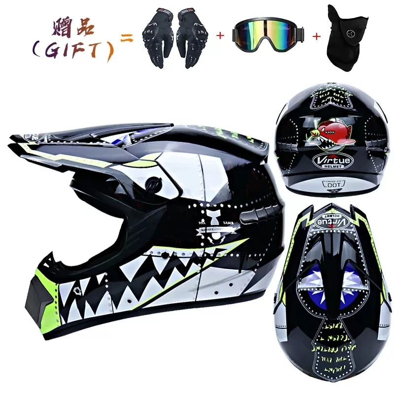 🔥 Casque intégral Motocross – Street Edition