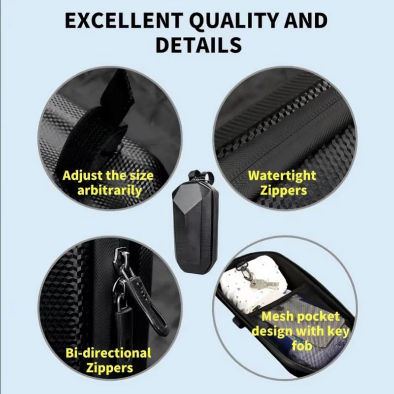 Sac de Guidon Rigide Imperméable – Trottinette Électrique & Vélo