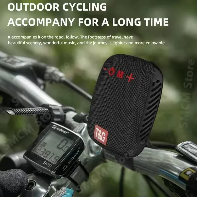 Portable Speaker Wireless Bicycle Speaker with Stable Handlebar Mount Waterproof Bluetooth Speaker for Bike Scooter Traveling