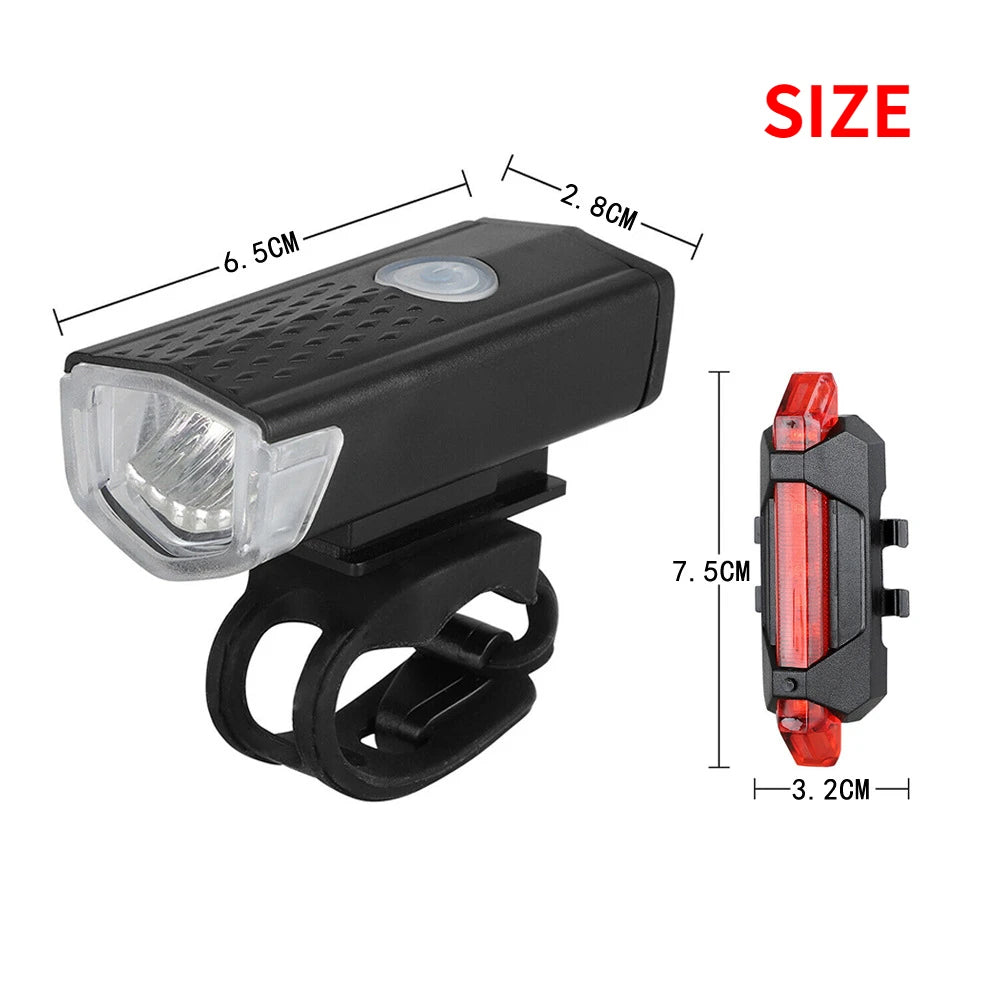 Bike Bicycle Light USB LED Rechargeable ridenuts