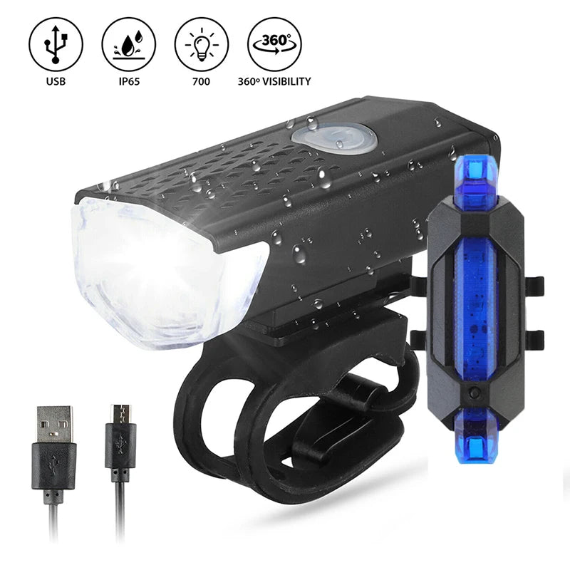 Bike Bicycle Light USB LED Rechargeable ridenuts
