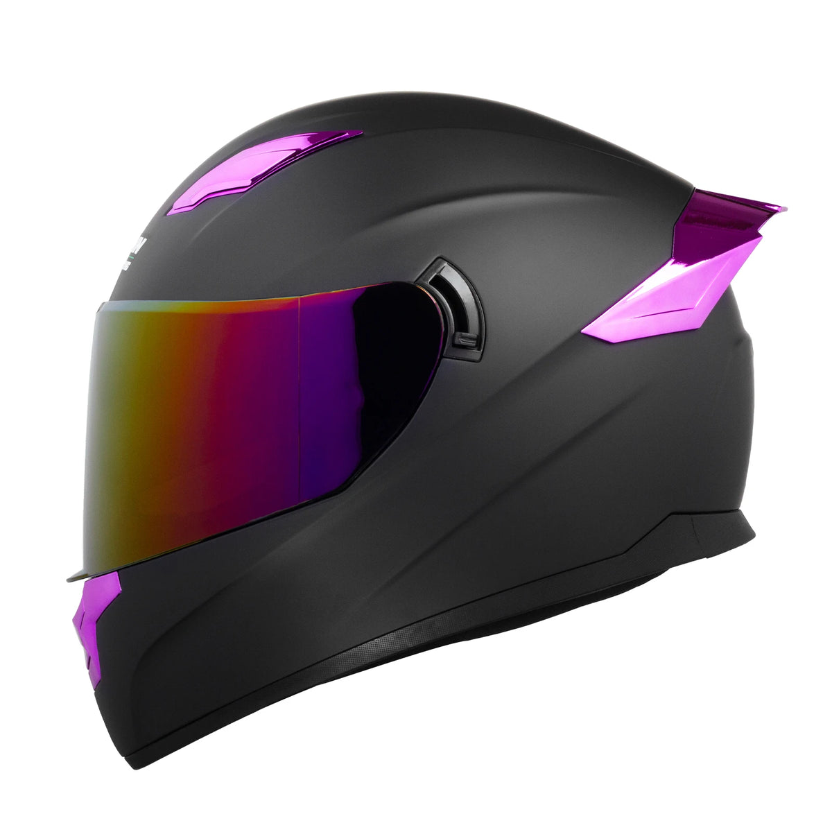 Casque intégral Crown Racing DOT – Black Metallic ⚡ | Ride Nuts