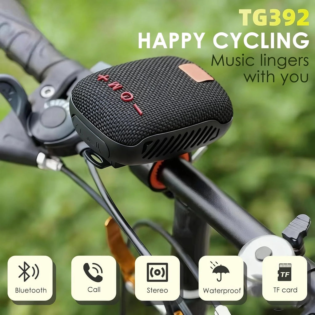 Portable Speaker Wireless Bicycle Speaker with Stable Handlebar Mount Waterproof Bluetooth Speaker for Bike Scooter Traveling