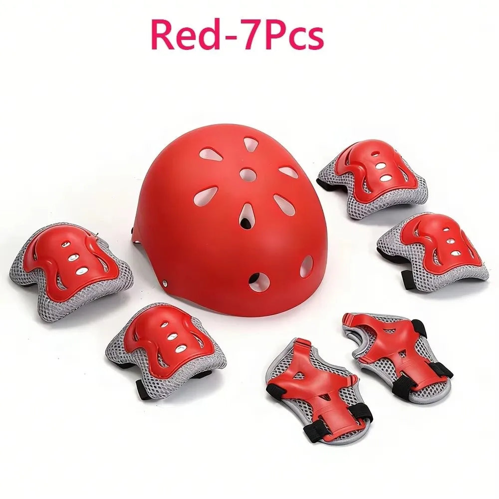 🛡️ Kit de protection 7 pièces – Casque + protections
