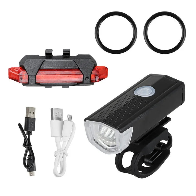 Bike Bicycle Light USB LED Rechargeable ridenuts