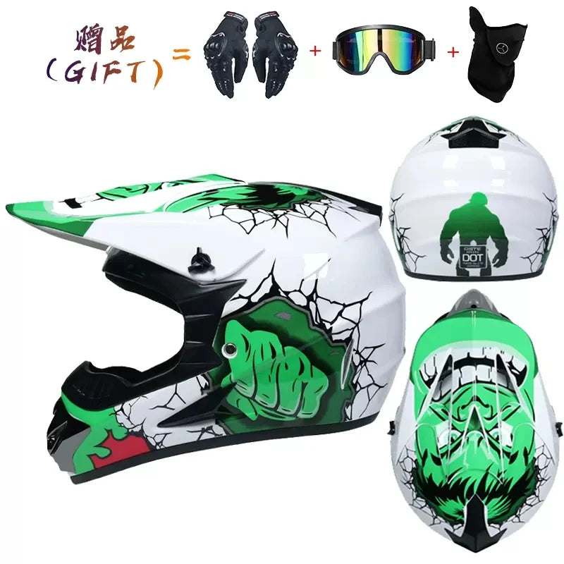 🔥 Casque intégral Motocross – Street Edition