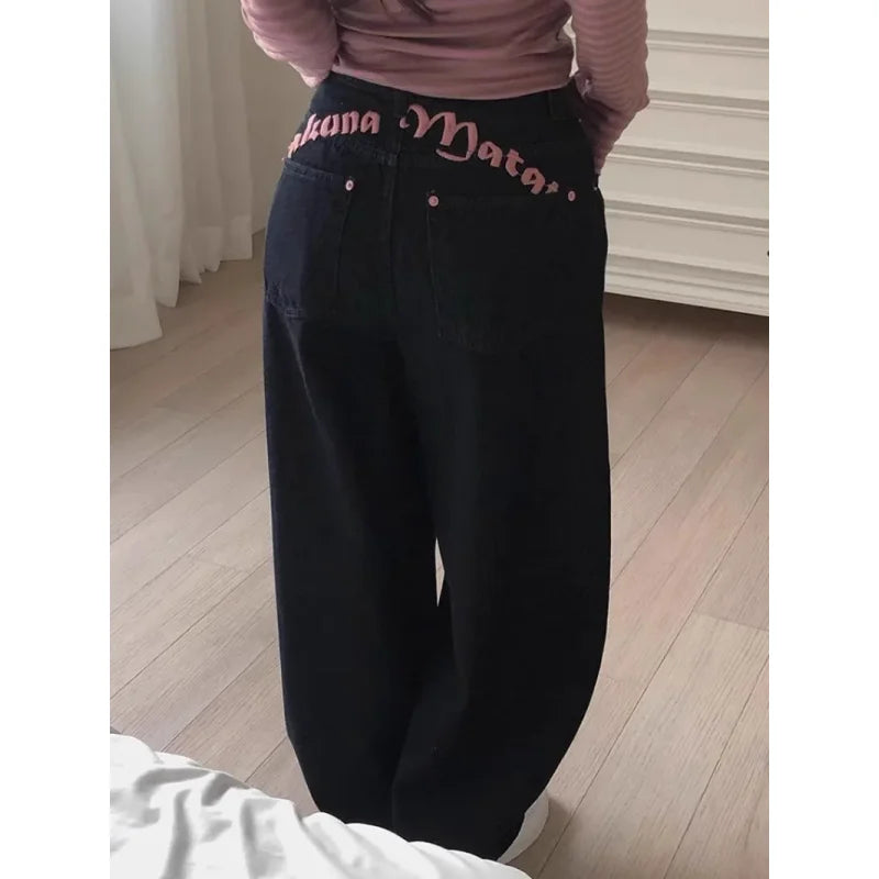 Jean Wide Leg Artisan – Broderies & Style Urbain