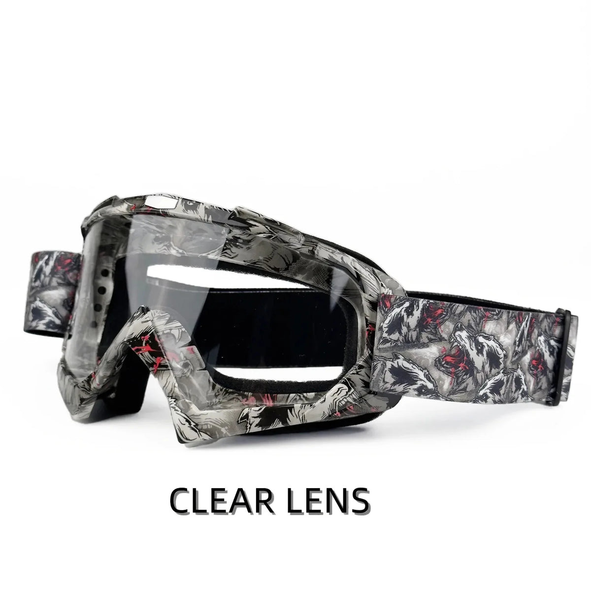 MX Motorcycle Motocross Goggles, Windproof Protective Off-Road Glasses for Men MTB ATV Cycling Racing Outdoor Sports