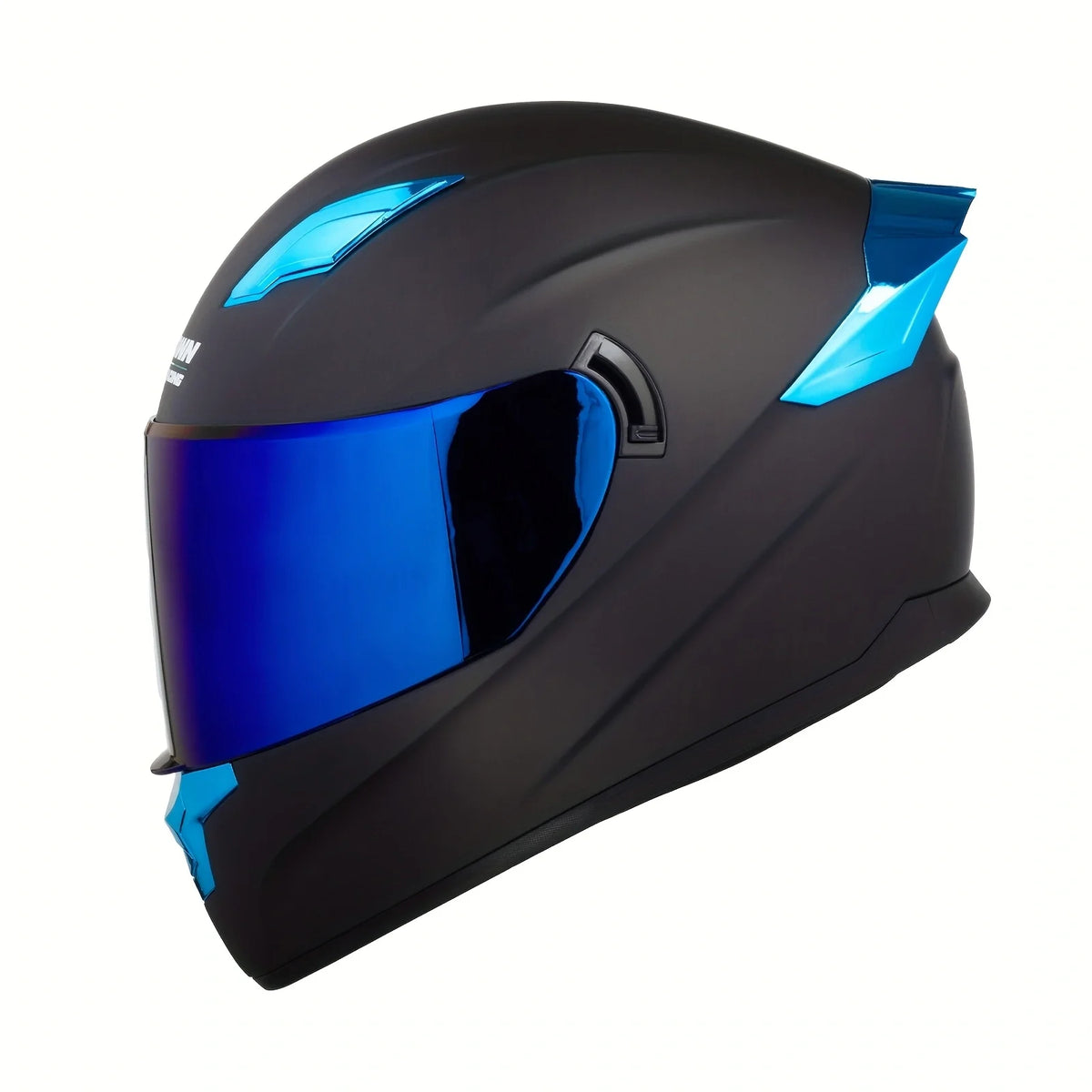 Casque intégral Crown Racing DOT – Black Metallic ⚡ | Ride Nuts