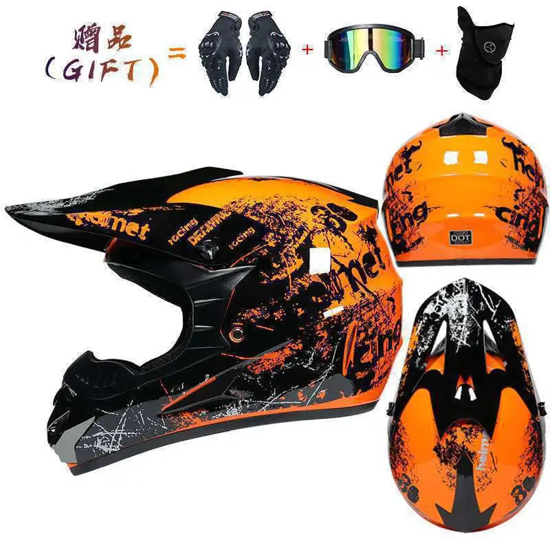 🔥 Casque intégral Motocross – Street Edition