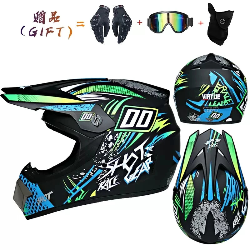 🔥 Casque intégral Motocross – Street Edition