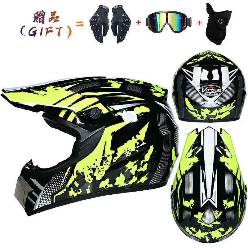 🔥 Casque intégral Motocross – Street Edition
