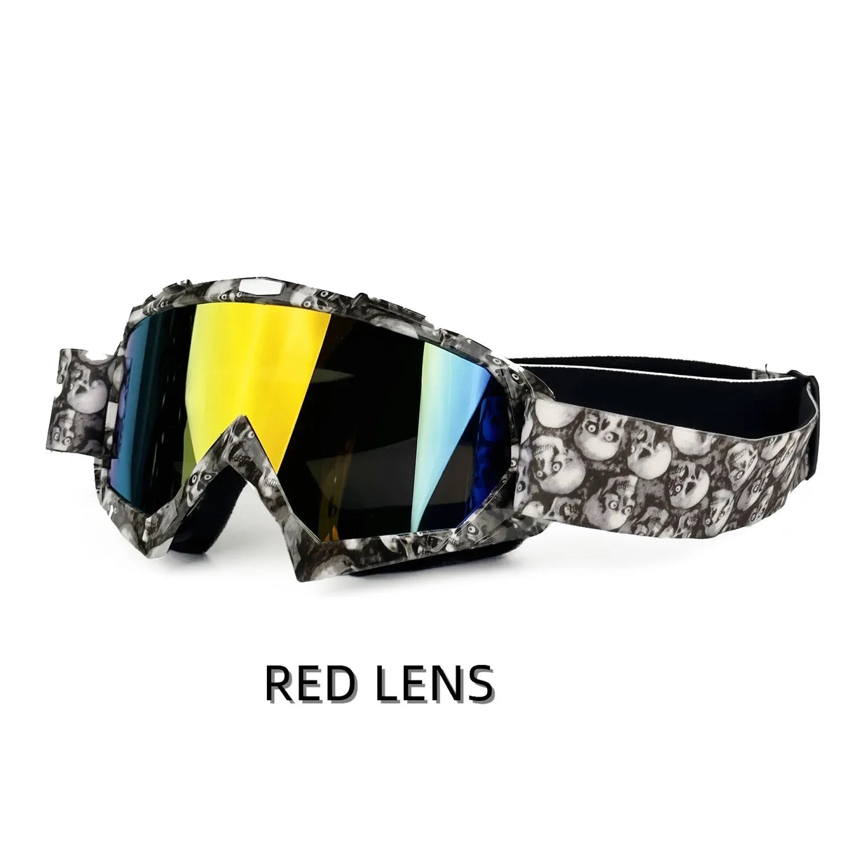MX Motorcycle Motocross Goggles, Windproof Protective Off-Road Glasses for Men MTB ATV Cycling Racing Outdoor Sports