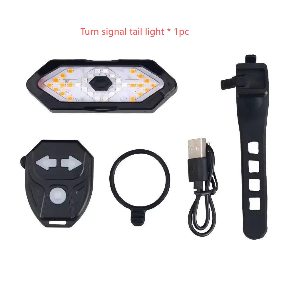 Bicycle Lights, Bike Lights, Cycling Lights, TYPE-C Charging Digital Display, High Brightness, Road Bike Sensing, Night Riding