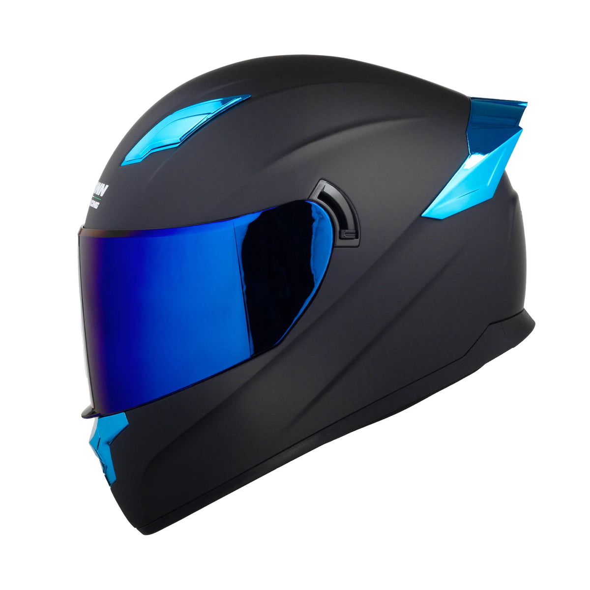 Casque intégral Crown Racing DOT – Black Metallic ⚡ | Ride Nuts